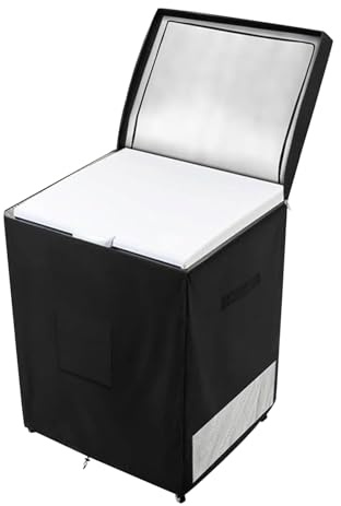 Housse De Congélateur Coffre Extérieur - Protection Imperméable Anti-Poussière Pour Congélateur Armoire | Enveloppe En Tissu Oxford Avec Ouverture Double Sur Dessus Pour Balcon Jardin Et Terrasse