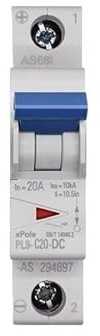 AWWVRLMM Interruptor automático pequeño de CC PL9-C20-DC