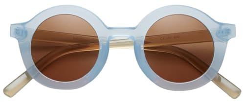 BABYMOCS Signature Barnsolglasögon 1,5-7 år | Återvunnen Bioplast Och 100% UV400-Skydd Kategori 3 | Runda Solglasögon för Pojkar Och Flickor, BPA-Fria | Handgjorda - Svensk Design