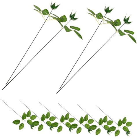 Cabilock Kit De Fleurs Artificielles avec Tiges Calices pour Loisirs Créatifs Ensemble Floral pour Compositions DIY
