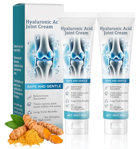 Hyaluronic Acid Joint Cream - Joint Relief Cream - Deep Relief For Joint Discomfort & Muscle Rub - Quick Relief For Neck, Shoulder, Hand, Back & Knee