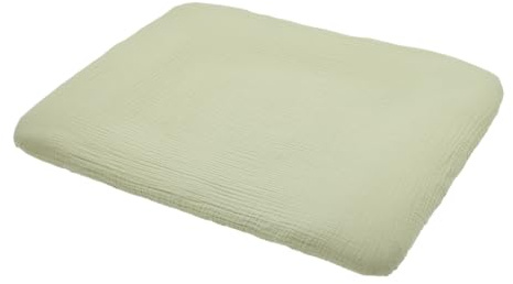 Meyco Wickelauflagenbezug 85x75cm Musselin Spannlaken Soft Olive | 100 % Baumwolle - Oeko Tex zertifiziert - kuschelig weich - hautfreundlich - feuchtigkeitsabsorbierend & schnell trocknend