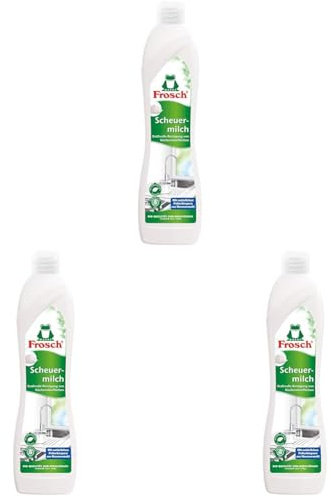 Frosch Scheuermilch, Allzweck Reinigungsmilch mit natürlichem Marmormehl, (1 x 500 ml) (Packung mit 3)