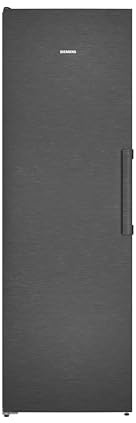 Siemens iQ300, refrigerador independiente, 186,2 x 59,5 cm, acero negro cepillado anti-huella digital, KS36NVXCG