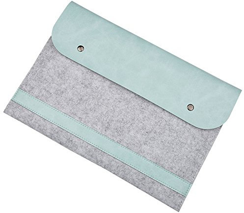LaoZan Laptoptasche Notebooktasche Laptophülle Schutzhülle Notebook Computer Fall Tablette Aktenkoffer für 11.6-15.4 Zoll Ultrabook für macbook 12 Grün