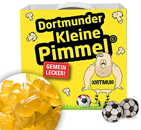 Ligakakao Dortmunder KLEINE PIMMEL | Echt gemein leckere Fruchtgummis für Dortmund Fans, inklusive Messlatte zum Lachen & Vergleichen by mehr Spaß in der Liga!