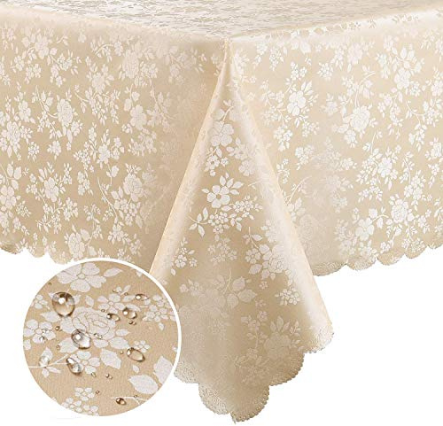 Smiry Rectangle Waterproof Heavy Duty Vinyl Tablecloths, 60 x 102 Inch
