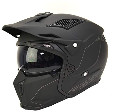 Helmet MT TR902XSV Streetfighter SV SOLID A1 SCHWARZ Matte GRÖßE L