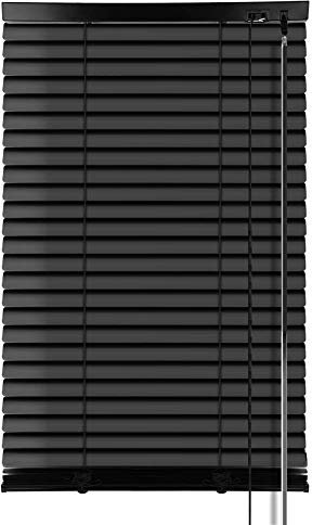 S SIENOC Aluminium Jalousie Schwarz B65xH220cm Venetian Blinds Jalousie ohne Bohren inkl. Klemmclips