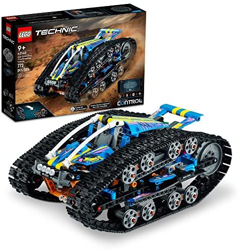 LEGO 42140 Technic App-Controlled Transformation Vehicle, Remote Control Car Toy, 2in1 Set, Off Road RC Flip Toys, Engineering gifts for Kids, Boys & Girls