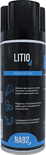 Grasso al LITIO Professionale, Con Ottime Proprietà Lubrificanti, Per Casa ed Industria, NA92 PRO, 400 ML (1 pezzo)