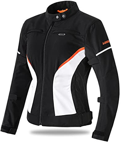 HOMDECR Chaqueta De Moto Para Mujer, Chaquetas De Motociclista Para Montar A Caballo, Equipo De Protección De Cuerpo Disponible En Todas Las Estaciones (A,L)