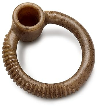 Benebone Ring Durable Dog Chew Toy for Aggressive Chewers, Real Bacon, Made in USA, Large