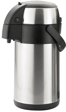 Acense Stainless Steel Airpot Hot Cold Water Tea Coffee Dispenser, Satin Finish (1.9 Litre)