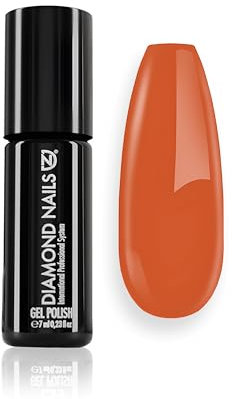 Diamond Nails - UV Nagellack - ORANGE - 7 ml -Extra Widerstandsfähig -Premium Shellac für langanhaltenden Glanz Gel Nägel & UV Lacke in perfekter Studioqualität ORANGE