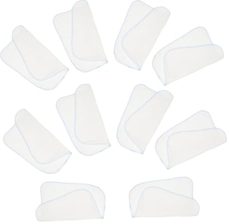 UPKOCH 10 Uds De Gasa Baberos Cuadrados Pequeños Para Escupir Bebé Toalla De Sudor Para Bebé Baberos Para Baba Toalla Para Eructar Infantil Paños Para Eructar Para Bebé Toallas De