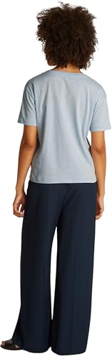 Tommy Hilfiger Slub Crop V-nk SS Ww0ww43901 Slub Crop V-NK SS WW0WW43901 Mujer (Pack de 1)