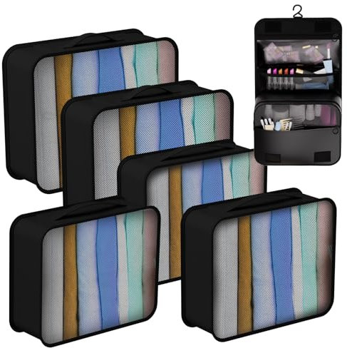 Packing Cubes, Koffer Organizer, Koffer Organizer Set, Packwürfel, Kofferorganizer, Travel Organizer, Rucksack Organizer