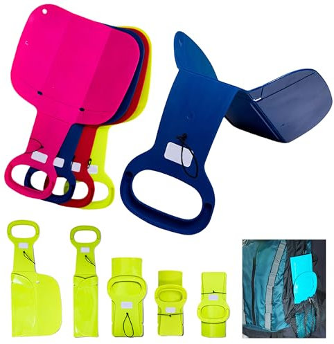 Faltbarer poporutscher, Leichter und tragbarer Bob Schlitten für Kinder und Erwachsene, Schneebob für Wintersport, mini Schlitten, Kunststoffschlitten ski, Sand Schlitten, Gras pop Slider, (Blau)