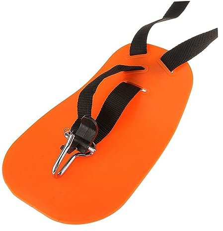 GAROZATION Verstellbarer Doppel-schultergurt Trimmergurt Mit Polsterung Für Motorsense Freischneider Rasentrimmer in Orange Komfortabler Tragegurt Mit Einstellbarem Taillengurt Für Ermüdungsf
