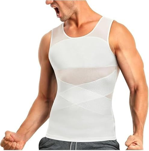 Shaper Vest 2.0, Body Shaper Vest 2.0, chemise de compression amincissante pour homme, débardeur d'entraînement à la taille, débardeur invisible sans manches, débardeur gainant ventre serré, débardeur