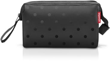 reisenthel travelcosmetic Glossy dots Black - Starke robuste und praktische Reisekosmetiktasche, Handschlaufe, wasserabweisendes Material
