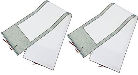 Angoily 2stücke Leere Hängende Wand Kalligraphie-rollenpapier Aus Reispapier Für Schreiben Und Malen Von Zeichenrollen