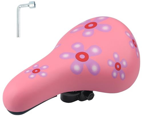 WEEROCK Kinder-Fahrradsitz, Kinder-Fahrradsitze für 35,6 cm, 40,6 cm, 45,7 cm, 50,8 cm, 61 cm, Kinderfahrrad-Ersatzsattel für Jungen und Mädchen, MTB, Rosa