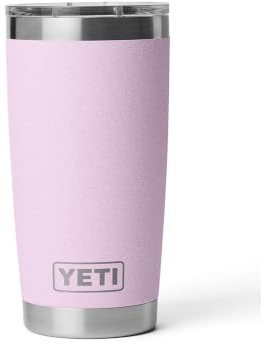 YETI Rambler 20 oz Tumbler, Stainless Steel, Vacuum Insulated with MagSlider Lid, Cherry Blossom