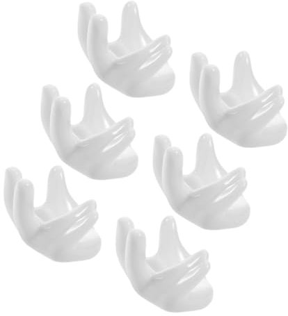 CIYODO 6piezas Portavasos para Huevos De Mano Soporte De Exhibición De Porcelana para Huevos De Pascua Decoración De Mesa De Cocina