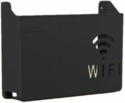 VYUJHNBG Wifi-Wireless-Router-Aufbewahrungsbox Wifi-Router-Aufbewahrungsbox Wandbehang Wifi-Box Wireless-Aufbewahrungsboxen Holzkiste Steckdosenleiste Büro Hänge Organizer Modem-Router-Halter Verstec