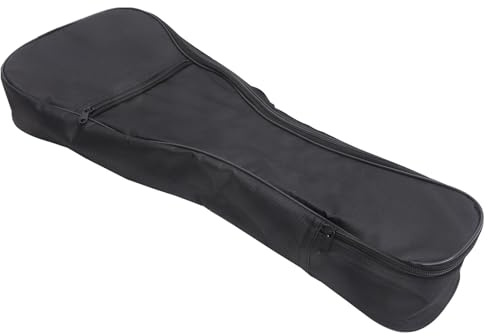 Gefütterte Ukulelentasche 23 Zoll Tragetasche für Mandoline Schwarz | Dicke Stoffausführung, Multifunktionales Design, Hohe Haltbarkeit, Geeignet für Instrumente bis 23 Zoll