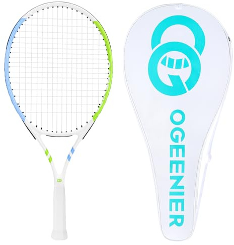 OGEENIER Kids Tennis Racket 23 Inch for Junior & Boys & Girls Beginner | Lightweight Aluminum Frame, Easy for Small Hands, Perfect Size for kids aged 7-10, Comes with Carrying Case and Overgrip