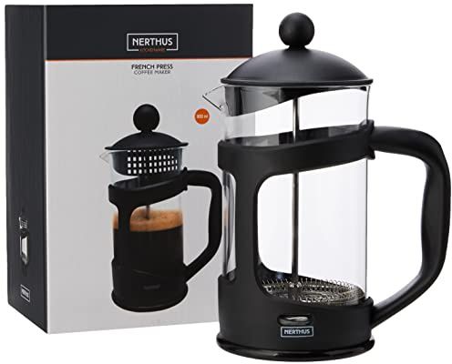 Nerthus FIH 320 Französische Kaffee-Bereiter 800 ml Schwarz