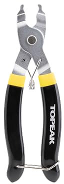 Topeak Kettenschlosszange Powerlink Pliers aus Stahl und Fiberglas in der Farbe Schwarz-Gelb, Maße: 5,5cm x 1,4cm x 17cm, 15410050