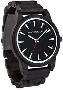 WoodWatch Cypher Sandal | Holzuhren für herren - armbanduhr holz männer Premium | Wood watch for man | umweltfreundliches Produkt, wir pflanzen 1 Baum für jede Uhr