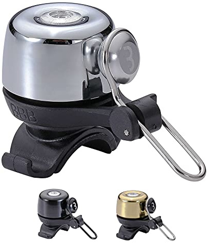 BBB Cycling BBB-17 - Campanello per bicicletta, unisex, per bici da corsa e da corsa, colore argento lucido, taglia unica