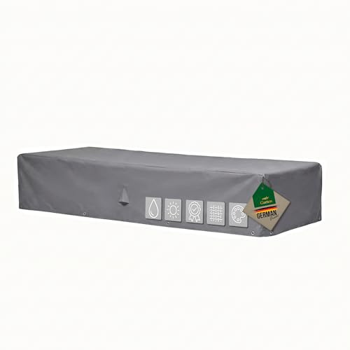 Mehr Garten Housse Bain de Soleil 225x85x40 cm, Oxford 600D | imperméable, anti-UV, résistant à la déchirure avec cordon de serrage