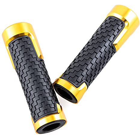 Handgriffe Universal Motorrad Lenkergriffe Griffe - 22 mm (7/8) 24mm (1) Anti-Rutsch Gummi Motorradgriffe für Roller Mopeds Quad ATV Griffe