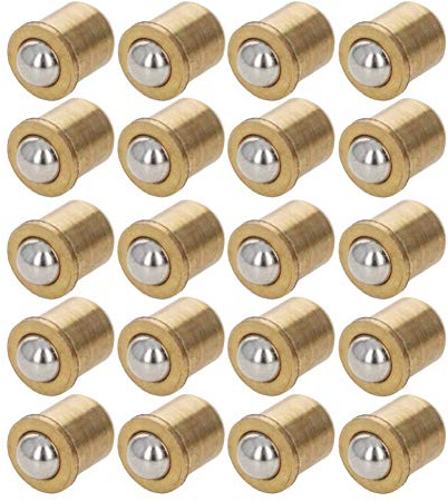 Auniwaig Brass Electroplated Ball Catch Latch Closures for Pantry Door Latch Home Furniture Cabinet Closet Door Wardrobe 20Pcs
