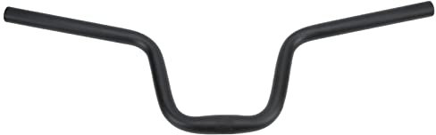 Socobeta Lp Fixed Gear Lenker, Aluminiumlegierung Rennrad Lenker Schwarz (Heben Sie 160 mm / 6,3 Zoll an)