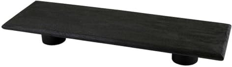 Santa Barbara Design Studio Cutting Boards and Serving Trays Footed Plank Bread Board, Large, Black