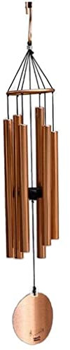 LOSTIS Klangspiel Windspiel Glockenspiele Mode Aluminiumrohr Musik Metall 6 Rohre Windspiel Ornamente Hochzeit Geburtstagsgeschenk Dekoration Windspiele (Color : Rose Gold)