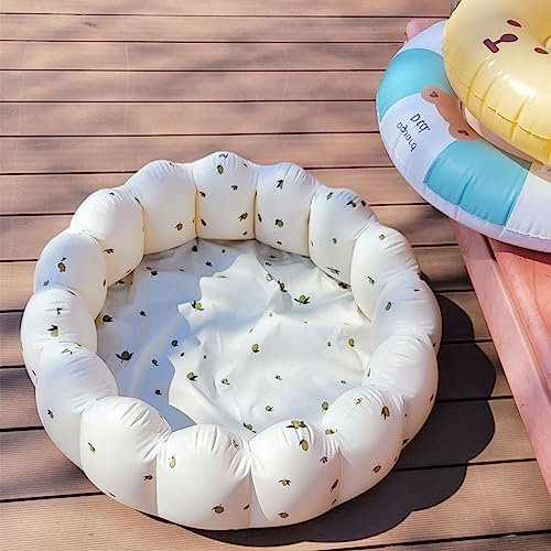 Aufblasbares Schwimmbecken 90cm PVC Planschbecken Niedlicher Swimmingpool Aufblasbare Badewanne Dusche für Outdoor Home Balkon Sommerwasserparty