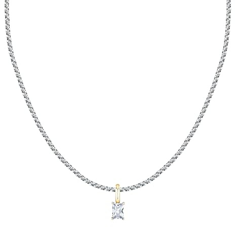 Morellato Collana Donna in Acciaio, Cubic Zirconia, Collezione Drops - SCZ1325