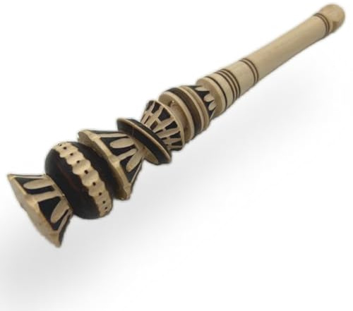 Casa De Queta Mexikanische Molinillo Para Schokolade (20,3 cm handgefertigter Holz-Schneebesen) – kleiner mexikanischer Aufschäumer, Rührer zum einfachen Aufschäumen in Ihrer Tasse für köstliche heiße