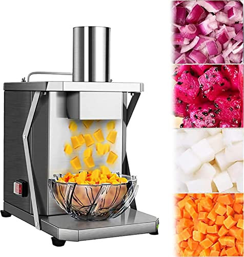 Tritatutto e cubettatrice per Verdure, Tritatutto Elettrico 5 in 1, Tritatutto Elettrico per Verdure Commerciale Tritatutto per Verdure Commerciale da 200 W, trituratore Automatico