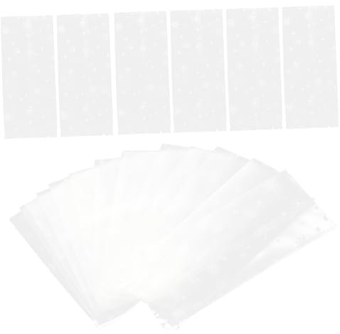 Garneck Taschen 200pcs Weihnachten Zellophan Leckerli Wrapper für Keks Süße Lagerung