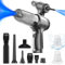 DkevEu 20000Pa Aspirapolvere Portatile Potente,4in1 Ricaricabile Aspirabriciole e Soffiatore per Auto,Mini aspirapolvere senza fili Alta Potenza Aspirazione,Pulizia per Capelli, Auto (Grigio)