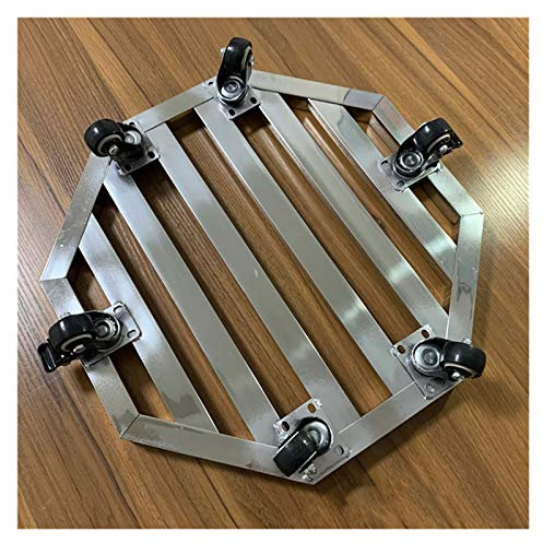 ABBNIA Pflanzgefäß-Caddys, 35,6 cm, robuster Pflanzen-Caddy aus Gusseisen, strapazierfähiger Pflanzen-Caddy aus Metall, Tragkraft: 200 kg, für den Innen- und Außenbereich